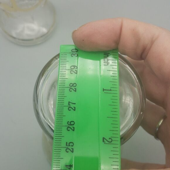 Vintage gold trimmed clear juice glasses set of two - Picture 10 of 10